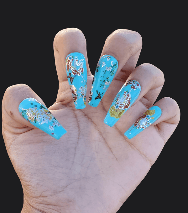 Vintage Floral nails DEA NOVA 